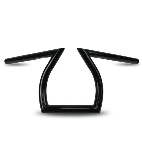 Krator Motorcycle Black Z-Bar Handlebar 1 Inch Compatible with Honda Gold Wing Goldwing GL 500 650 1000 1100