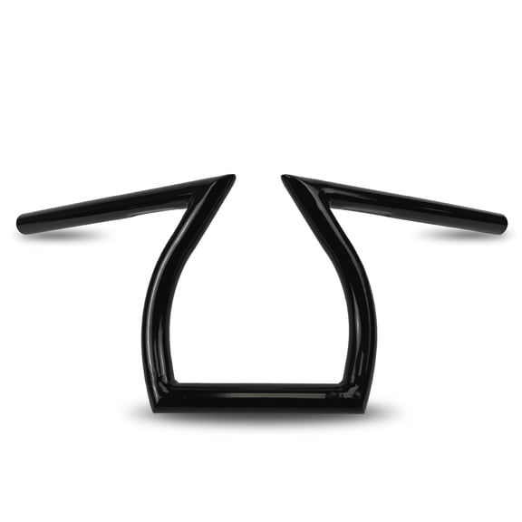Krator Motorcycle Black Z-Bar Handlebar 1 Inch Compatible with Kawasaki Vulcan Classic Limited 2000
