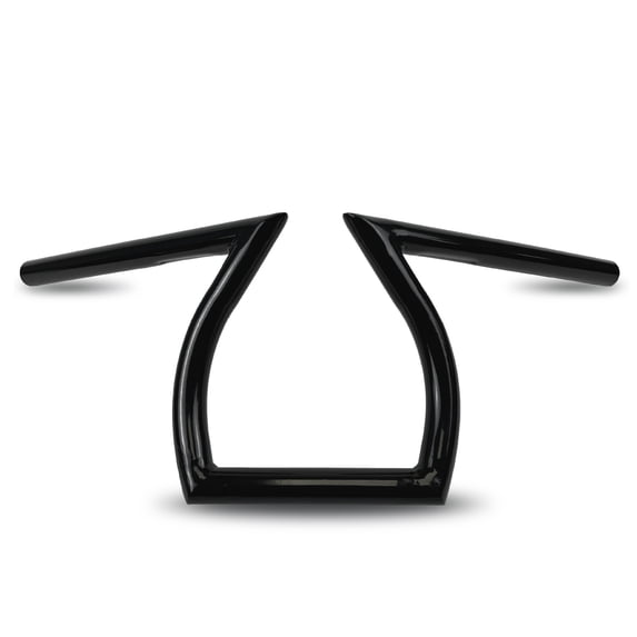 Krator Motorcycle Black Z-Bar Handlebar 1 Inch Compatible with Victory Vegas 8-Ball Jackpot Ness Premium