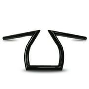 Krator Motorcycle Black Z-Bar Handbar 1 Inch متوافق مع Yamaha V-Max Vmax VMX 1200