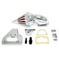 thumbnail image 1 of Krator Motorcycle Chrome Spike Air Cleaner Intake Filter Compatible with 2002 Honda VTX 1800 R/S/C/N/F, 1 of 1