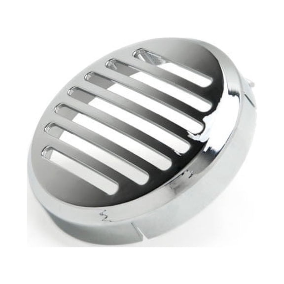 Krator Motorcycle Cruiser Round Horn Chrome Horn Cover Compatible with 2002-2009 Honda VTX 1300 C