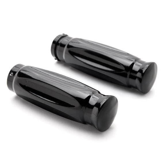 Krator Motorcycle Hand Grips 1 Inch Handlebar Bars Pair Compatible with Harley Davidson Dyna Glide Wide Glide FXDWG FXWG