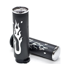 Krator Motorcycle Hand Grips 1 Inch Handlebar Bars Pair Compatible with Harley Davidson Screamin Screaming Eagle