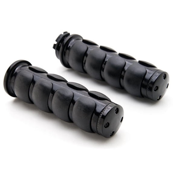 Krator Motorcycle Hand Grips 1 Inch Handlebar Bars Pair Compatible with Harley Davidson Softail Night Train Deluxe FLSTNI