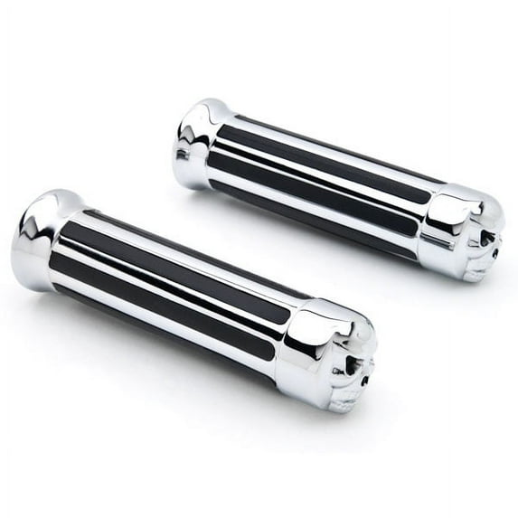 Krator Motorcycle Hand Grips 1 Inch Handlebar Bars Pair Compatible with Honda VT Shadow Spirit Velorex Deluxe 600 750 1100