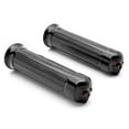 thumbnail image 1 of Krator Motorcycle Hand Grips 1 Inch Handlebar Black Compatible with Kawasaki VN Vulcan Classic Drifter 800, 1 of 4