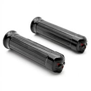 Krator Motorcycle Hand Grips 1 Inch Handlebar Black Compatible with Suzuki Marauder VZ 800 1600