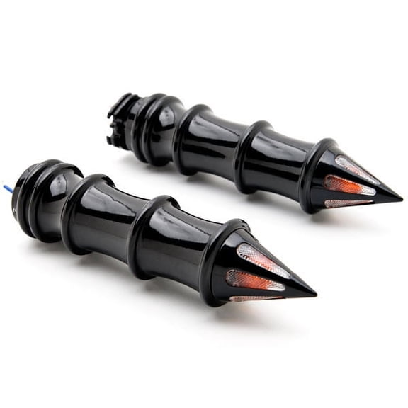 Krator Motorcycle Hand Grips 1 Inch Turn Signals Pair Compatible with Honda Gold Wing Goldwing 1200 1500 1800