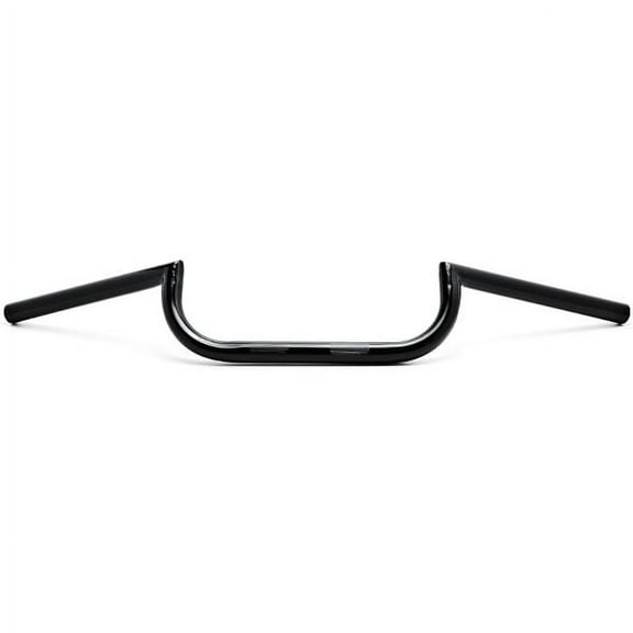 Krator Motorcycle Handlebar 1" Black Cafe Racer Clubman Compatible with Harley Davidson Road King Custom Classic
