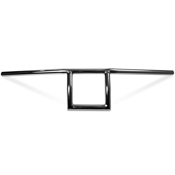 Krator Motorcycle Handlebar 1" Chrome Box Window Attack Style Compatible with Vespa Sport Sprint Rally Primavera Grande