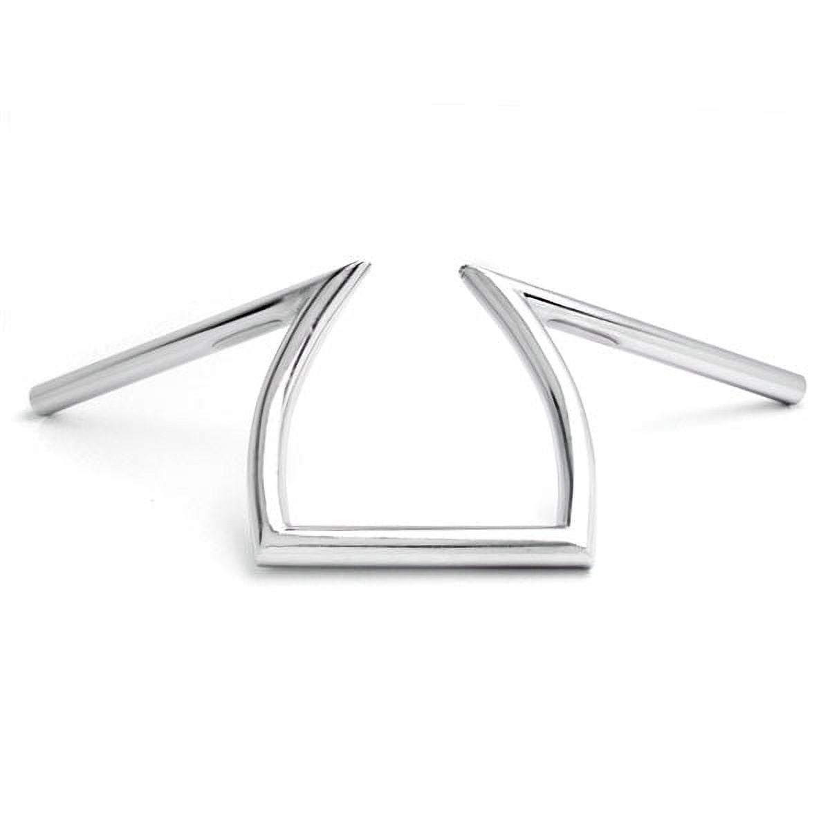 7/8" Chrome Handlebar For Bobber, Cruiser & Cafe Racer Bikes - 29" Wide, 4.75" Rise