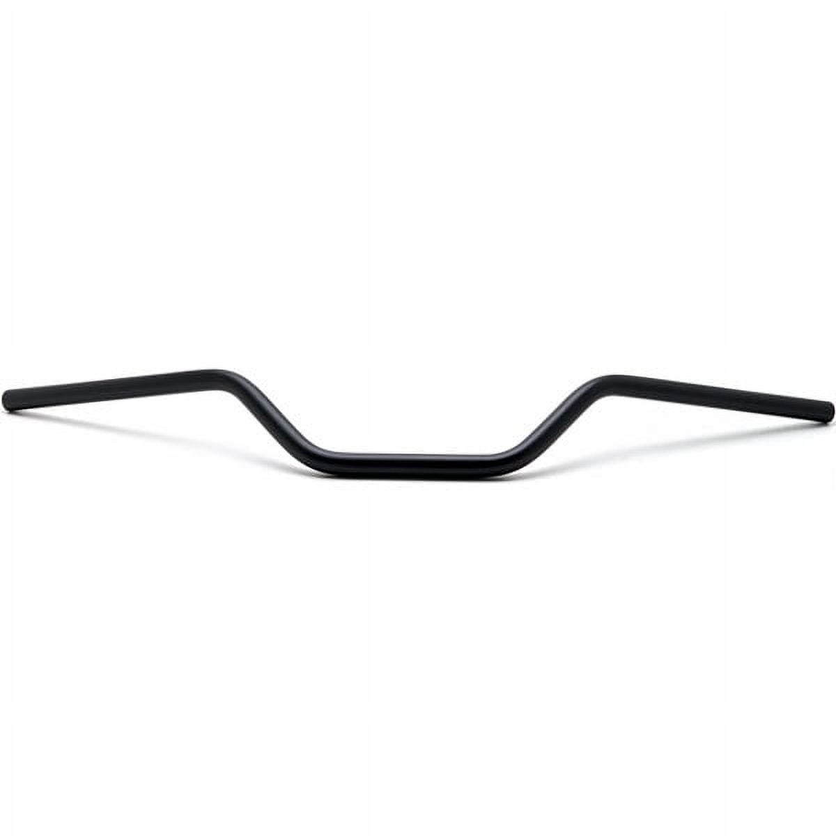 Krator Motorcycle Handlebar 7/8" Black Bars Euro Style Compatible with Honda CB 125 350 400 450 650 750 900 Super Sport