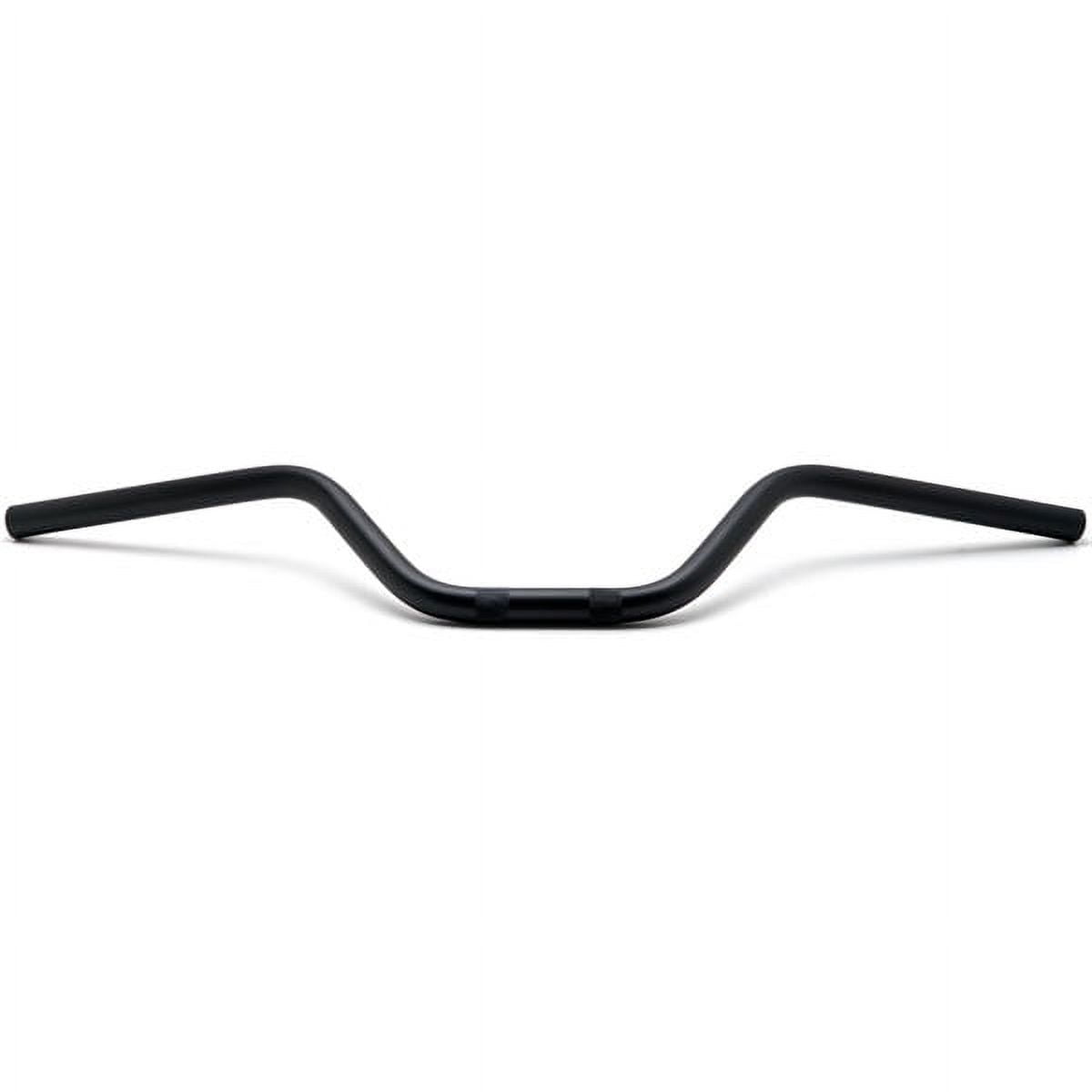 Krator Motorcycle Handlebar 7/8" Black Bars Euro Style Compatible with Honda CB 125 350 400 450 650 750 900 Super Sport