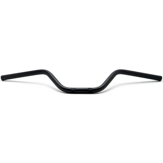 Krator Motorcycle Handlebar 7/8" Black Bars Euro Style Compatible with Vespa Sport Sprint Rally Primavera Grande