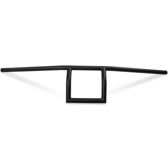 Krator Motorcycle Handlebar 7/8" Black Box Window Attack Style Compatible with Harley Davidson XL 883 Hugger Sportster