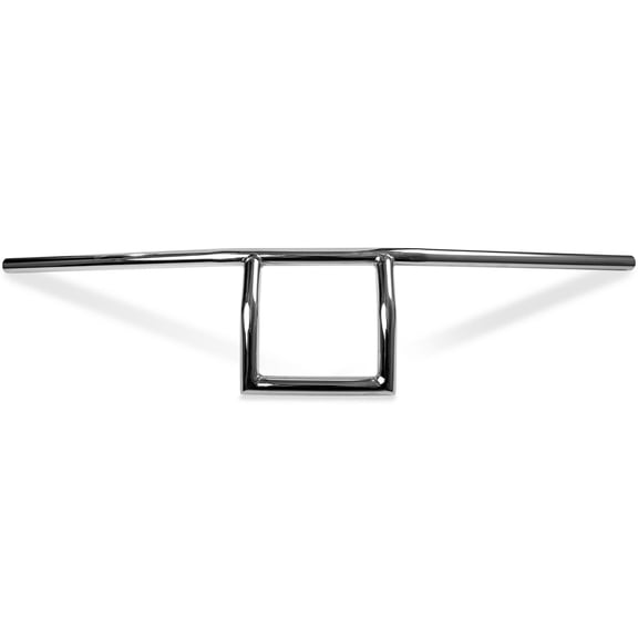 Krator Motorcycle Handlebar 7/8" Chrome Box Window Attack Style Compatible with Harley Davidson XL 883 Hugger Sportster