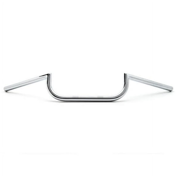 Krator Motorcycle Handlebar 7/8" Chrome Cafe Race Clubman Compatible with Suzuki DR 100 125 200 250 350 650