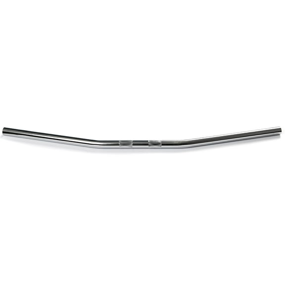 Krator Motorcycle Handlebar 7/8" Chrome Zero Drag Bar Style Bobber Cruiser Cafe Racer Compatible with Suzuki GSXR GSX-R Gixxer 1100