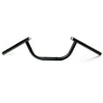 thumbnail image 1 of Krator Motorcycle Handlebar 7/8" Clubman Black Steel Removable Caps Cafe Racer Bobber Compatible with Suzuki Adventurer Sebring Husler Indy, 1 of 4
