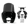 thumbnail image 1 of Krator Motorcycle Windshield Fairing, Wind Deflector, Motorcycle Accessories, Smoke Windscreen, Compatible with Harley Davidson Dyna, Super Glide T-Sport FXDXT, FXR & Softail FXBB/S, FLSB, FXLR/S, 1 of 8