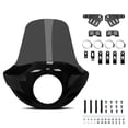 thumbnail image 1 of Krator Motorcycle Windshield, Motorcycle Fairing, 35 mm - 49 mm Fork Clamps, 5.75" Headlight, Smoke, Compatible with Harley Davidson SuperLow 2011-2019, 1 of 7