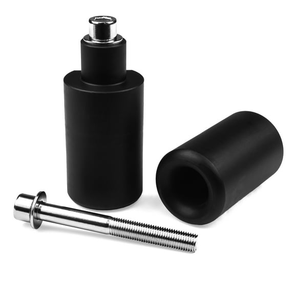 Krator No Cut Black Frame Sliders Compatible with 2004-2005 Suzuki GSXR 600 / 750 Crash Protectors Motorcycle