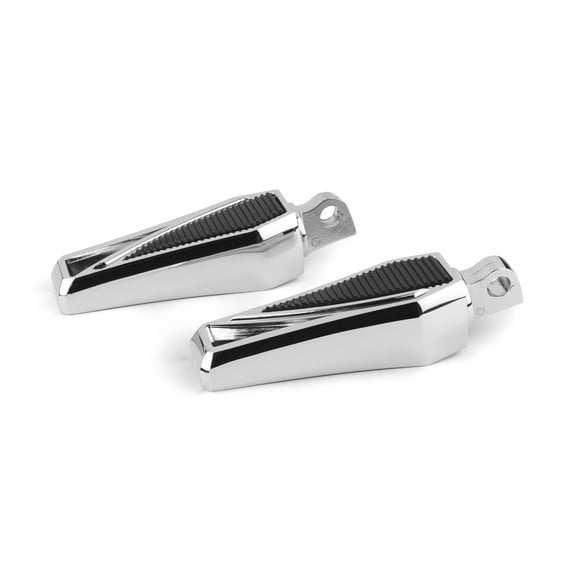 Krator Phantom Foot Pegs Footrest, 1 Pair, Chrome, Compatible with 2012-2016 Harley Davidson Switchback FLD