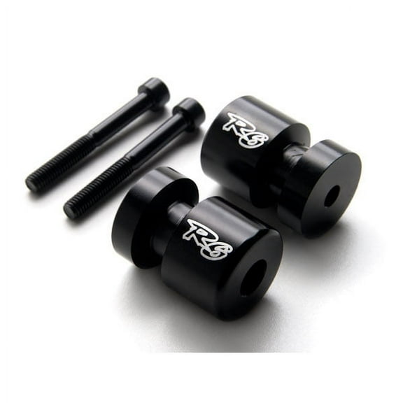 Krator R6 Logo Black Swingarm Spool Sliders Motorcycle Compatible with Yamaha FZ6 FAZER 2004-2008