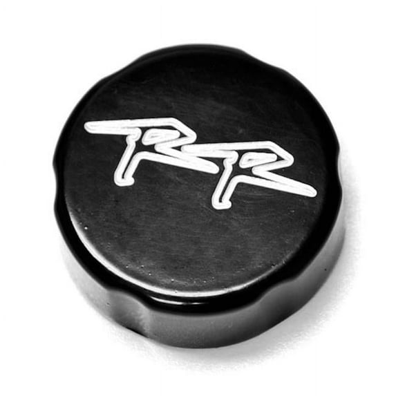 Krator RC019 Honda CBR 1000RR Billet Fluid Reservoir Cap Logo Engraved 2004-2008, Black