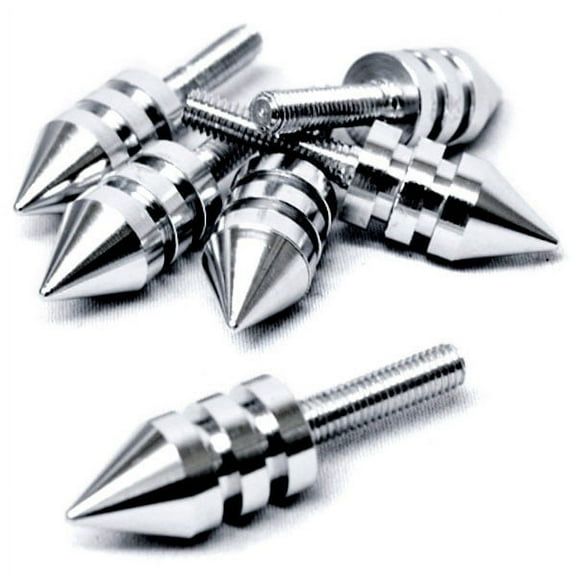 Krator Silver Motorcycle Spike Bolt Screw Fairings 6pcs Compatible with Honda Helix Ruckus Reflex Elite Silver Wing