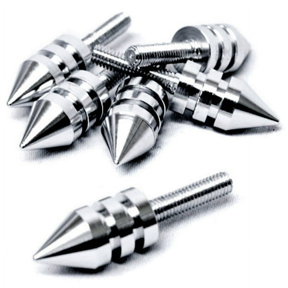 Krator Silver Motorcycle Spike Bolt Screw Fairings 6pcs Compatible with Kawasaki Ninja ZXR ZX 6R 7R 9R 750 900
