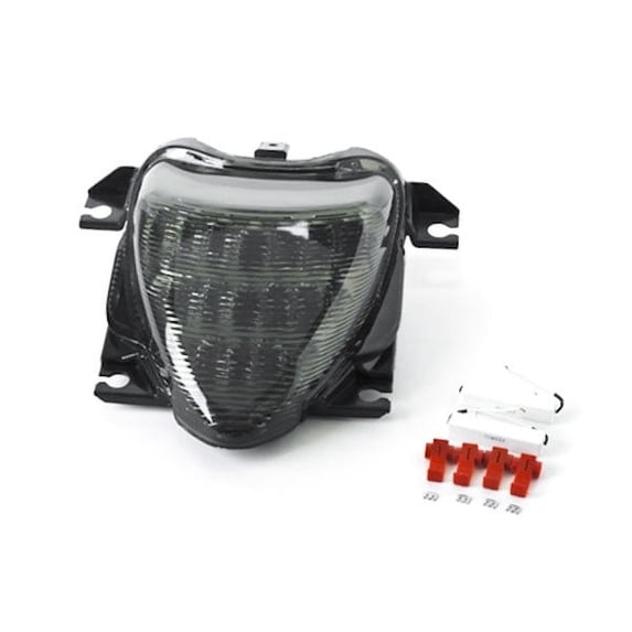 Krator Smoke LED Tail Light Integrated with Turn Signals Compatible with 2007 Suzuki Boulevard M109R / VZR1800