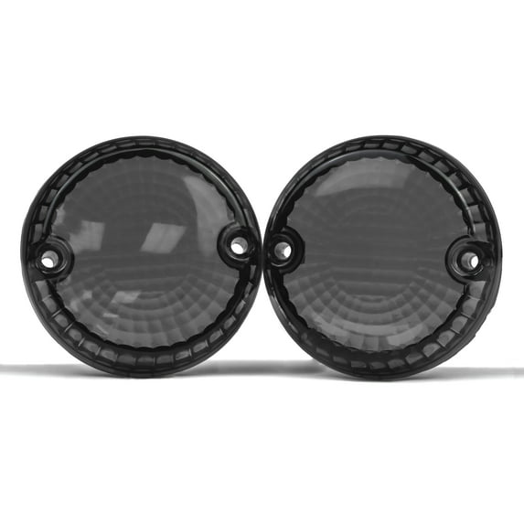 Krator Smoke Turn Signal Lens Lenses Indicator Blinkers Compatible with Kawasaki Vulcan 1500 Nomad 1999-2004