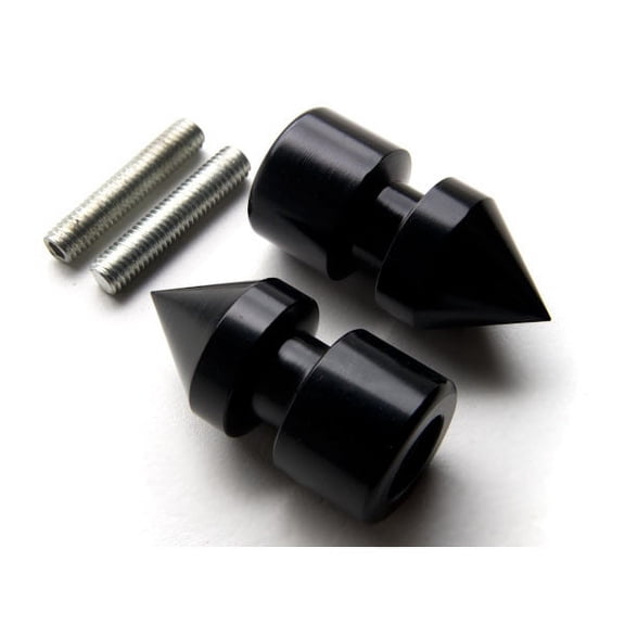 Krator Spike Black Swingarm Spools Sliders Motorcycle Compatible with Ducati 749 Dark 2005-2006