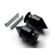 Krator Spike Black Swingarm Spools Sliders Motorcycle Compatible with Kawasaki ZRX1100 1999-2000