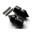 thumbnail image 1 of Krator Spike Black Swingarm Spools Sliders Motorcycle Compatible with Suzuki GSX-R 750 1992-2011, 1 of 3