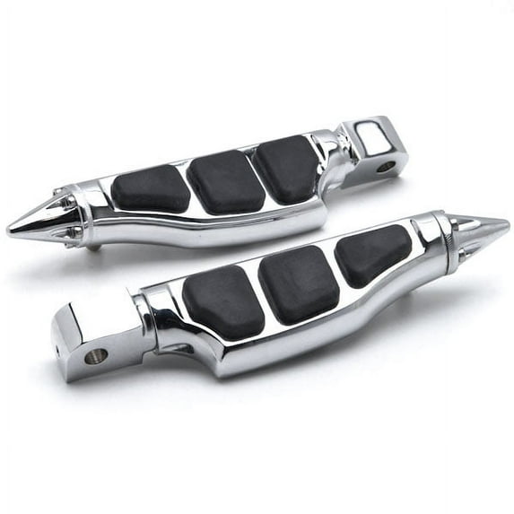 Krator Stiletto Motorcycle Foot Pegs Footrests Left+Right Compatible with Honda 1100 Shadow Ace 1995-1999 Rear
