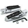 thumbnail image 1 of Krator Tombstone Motorcycle Foot Peg Footrests Chrome L&R Compatible with Honda Rebel 250 1996-2012 Rear, 1 of 3