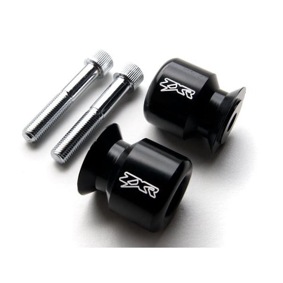 Krator ZXR Logo Black Swingarm Spools Sliders Motorcycle Compatible with Kawasaki Ninja ZX-6 ZX600 1998-2002