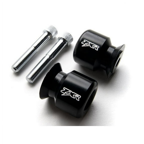 Krator ZXR Logo Black Swingarm Spools Sliders Motorcycle Compatible with Yamaha YZF750R 1994-1998