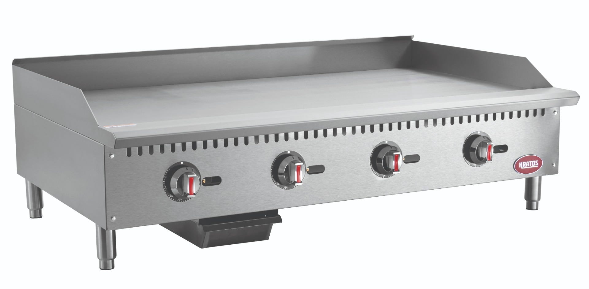48 in. Commercial Thermostatic Countertop Gas Griddle in Stainless Steel