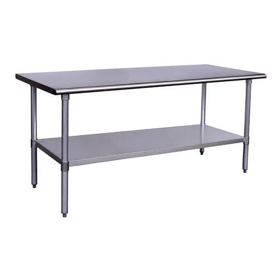 Kratos 72"x30" 16 Gauge, 304 Stainless Steel Worktable w/ Undershelf
