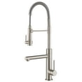 thumbnail image 1 of Kraus Artec Pro Spot Free Stainless-Steel Finish 2-Function Commercial Style Pre-Rinse Kitchen Faucet with Pull-Down Spring Spout and Pot Filler, 1 of 16