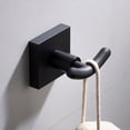 thumbnail image 1 of Kraus Bathroom Double Towel Hooks, Matte Black, 1 of 8