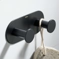 thumbnail image 1 of Kraus Bathroom Robe and Towel Double Hook, Matte Black Finish, 1 of 8