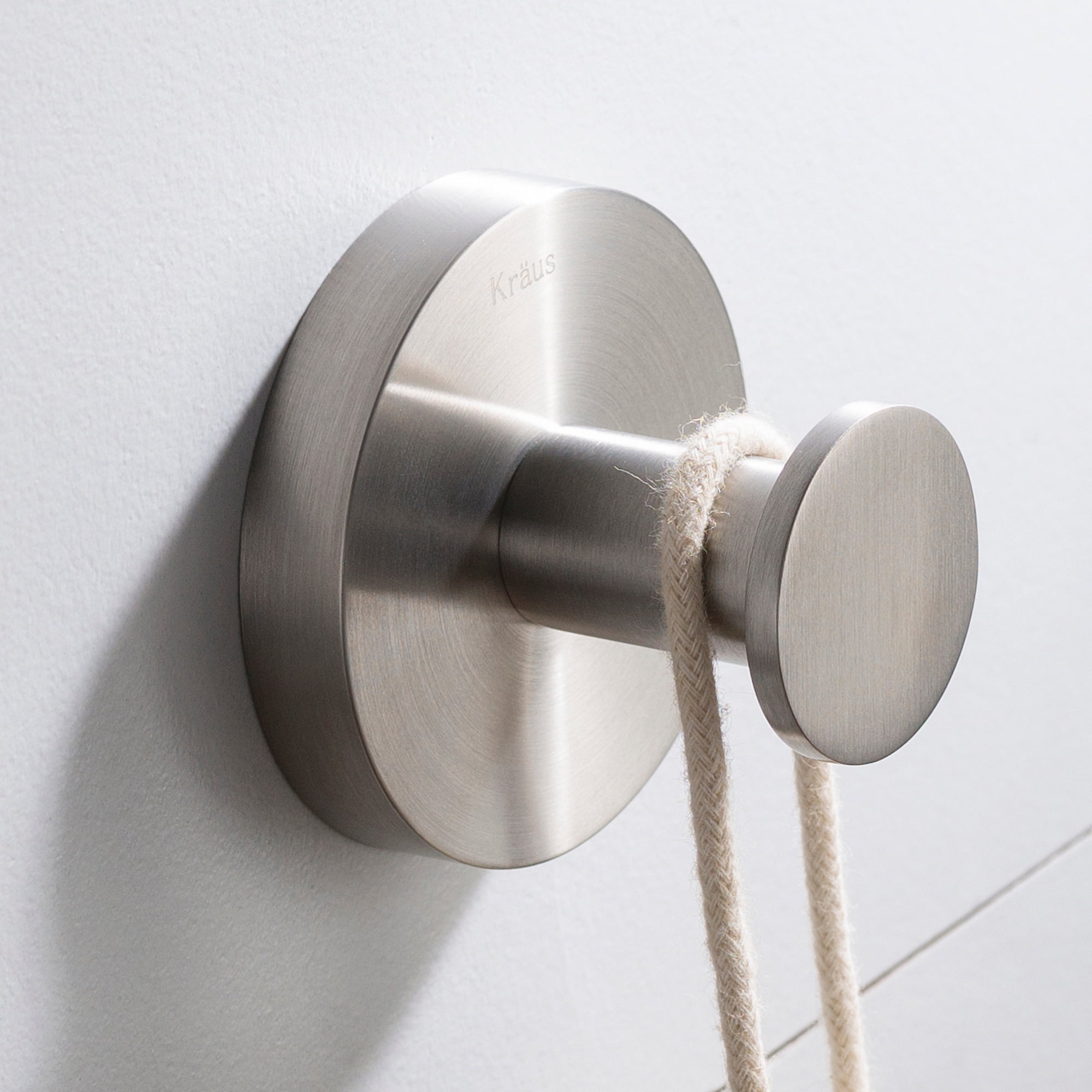 Elie Brushed Nickel Wall Mounted Robe Hook