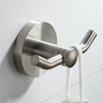 thumbnail image 1 of Kraus Bathroom Towel Hooks, Brushed Nickel, 1 of 8