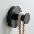 thumbnail image 1 of Kraus Bathroom Towel Hooks, Matte Black, 2.06"H, 1 of 8