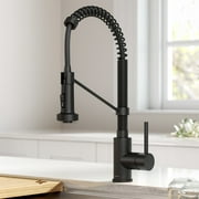 Kraus Bolden Touchless Sensor Commercial Pull-Down Single Handle 18-Inch Kitchen Faucet in Matte Black